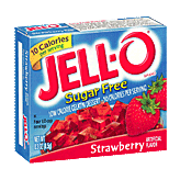 Jell-o Gelatin Dessert Sugar Free Strawberry Low Calorie Left Picture